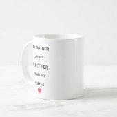 Modern Personalized Partner Coffee Mug (Devant gauche)