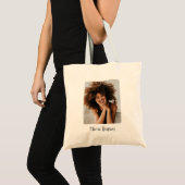 Modern Personalized Photo and Name Create your own Tote Bag (Voorkant (product))