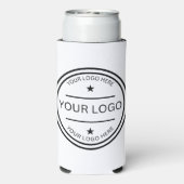 Modern Personalized Photo Logo wedding favor Gift (Seltzer Achterkant)