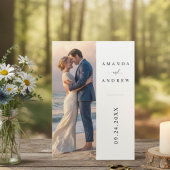 Modern Personalized Photo Wedding Invitation