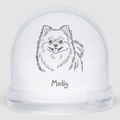 Modern Personalized Pomeranian Dog Christmas (Arrière)