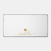 Modern Personalized Script Name Gold Heart (Recto)