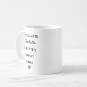 Modern Personalized Soulmate Coffee Mug (Devant gauche)