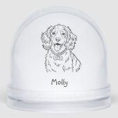Modern Personalized Spaniel Dog Christmas (Avant)