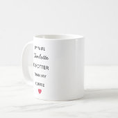 Modern Personalized Wife Coffee Mug (Devant gauche)