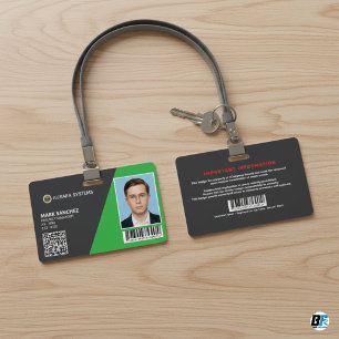 Modern Personeelsfoto ID-badge Bedrijfsleven - Op Badge