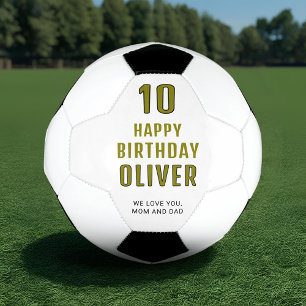 Modern persoonlijke Happy Birthday Voetbal