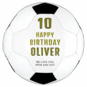 Modern persoonlijke Happy Birthday Voetbal (Voorkant)