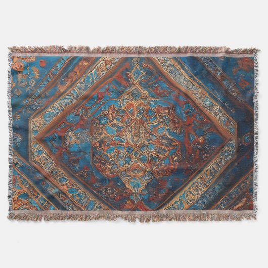 Modern Perzisch Mooi Oud Patroon Collectie Deken (Voorkant)