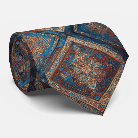 Modern Perzisch Mooi Oud Patroon Collectie Stropdas (Opgerold)