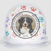 Modern Pet Dog Paw Print Memorial  (Avant)