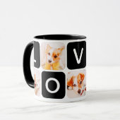 Modern Pet Memorial Herinnering Foto's Keepsake Mok (Voorkant links)