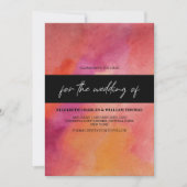 Modern Petite Orchid Waterverf slaat de datum op Kaart (Voorkant)