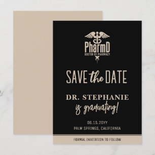 Modern PharmD Doctor of Pharmacy Afstuderen Save The Date