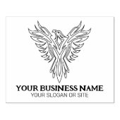 Modern Phoenix Custom Business, groot Rubberstempel (Afrduk)