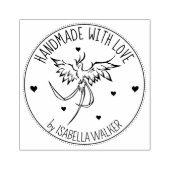 Modern Phoenix Custom Handmade with love, Rubberstempel (Afrduk)