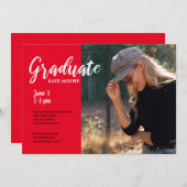 Modern Photo Afstuderen Kaart (Voorkant / Achterkant)
