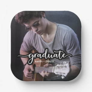 Modern Photo Afstuderen Papieren Bordje