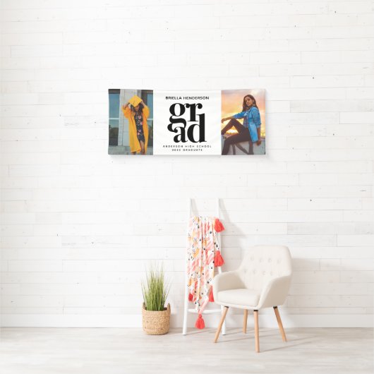 Modern Photo Afstuderen Spandoek (Insitu)