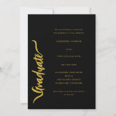 Modern Photo Arch Afstuderen Aankondiging (Achterkant)