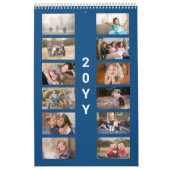 Modern Photo Blue Cover Kalender (Hoes)