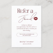 Modern Photo Business Referral Card (Dos)