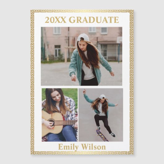 Modern Photo Class of 20XX Graduation Announcement (Voorkant)