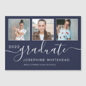 Modern Photo Collage Afstuderen 2022 Navy Blue (Voorkant)