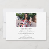 Modern Photo Collage Afstuderen Aankondiging (Achterkant)