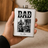 Modern Photo Collage Best Dad Ever - Flask Heupfles