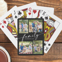 Modern Photo Collage Family Script Keepsake