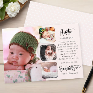 Modern Photo Collage Godmoeder-voorstel