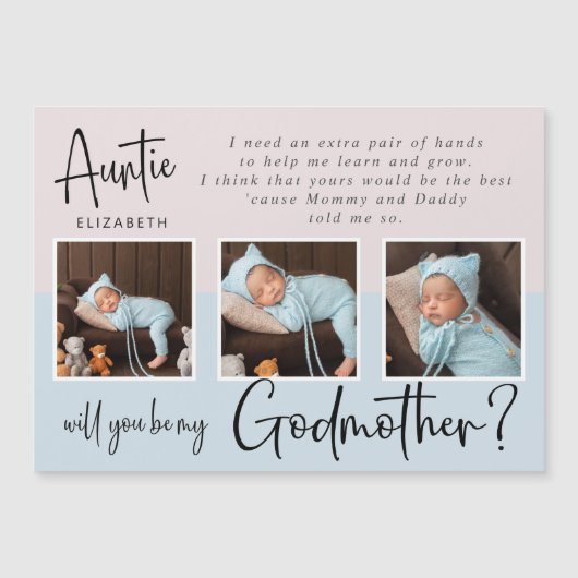 Modern Photo Collage Godmoeder-voorstel (Voorkant)