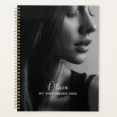 Modern Photo Collage Personalized Sketchbook Planner (Voorkant)
