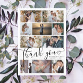Modern Photo Collage Wedding Bedankkaart