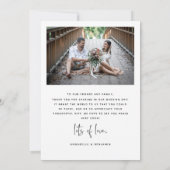 Modern Photo Collage Wedding Bedankkaart (Achterkant)