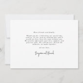 Modern Photo Collage Wedding Bedankkaart (Achterkant)