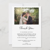 Modern Photo Collage Wedding Bedankt (Achterkant)