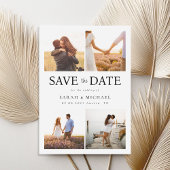 Modern Photo Collage Wedding Save The Date