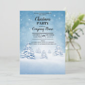 Modern Photo Company Christmas Party Invitation (Debout devant)