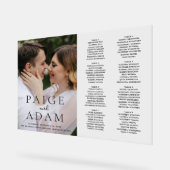 Modern Photo Editorial Wedding Seating Chart (Angle)
