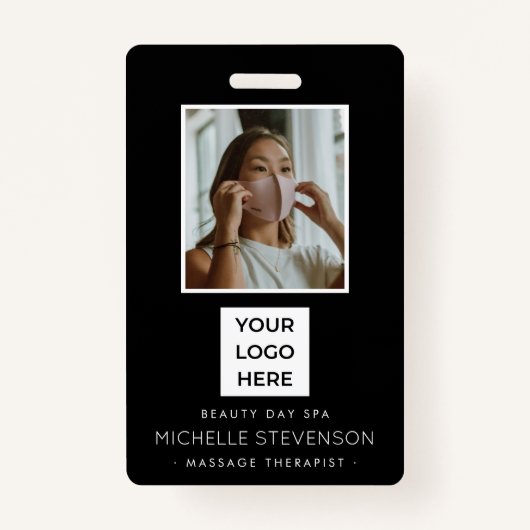 Modern Photo Employee Black  Badge (Voorkant)