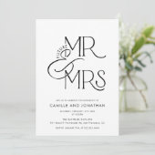 Modern Photo Engagement Invitation (Debout devant)