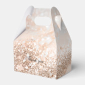 Modern, Photo, Glitter Bruiloftsfeestje  Bedankdoosjes (Achterkant)