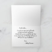 Modern Photo Godfather-voorstel Kaart (Binnen)