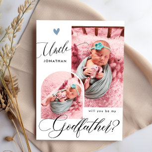 Modern Photo Godfather-voorstel Kaart