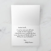 Modern Photo Godmoeder-voorstel Kaart (Binnen)