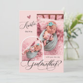 Modern Photo Godmoeder-voorstel Kaart (Staand voorkant)