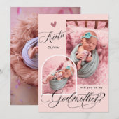 Modern Photo Godmoeder-voorstel Kaart (Voorkant / Achterkant)