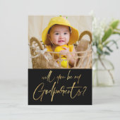 Modern Photo Godparent Voorstel (Staand voorkant)